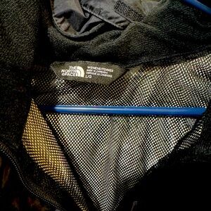 TNF black rain jacket